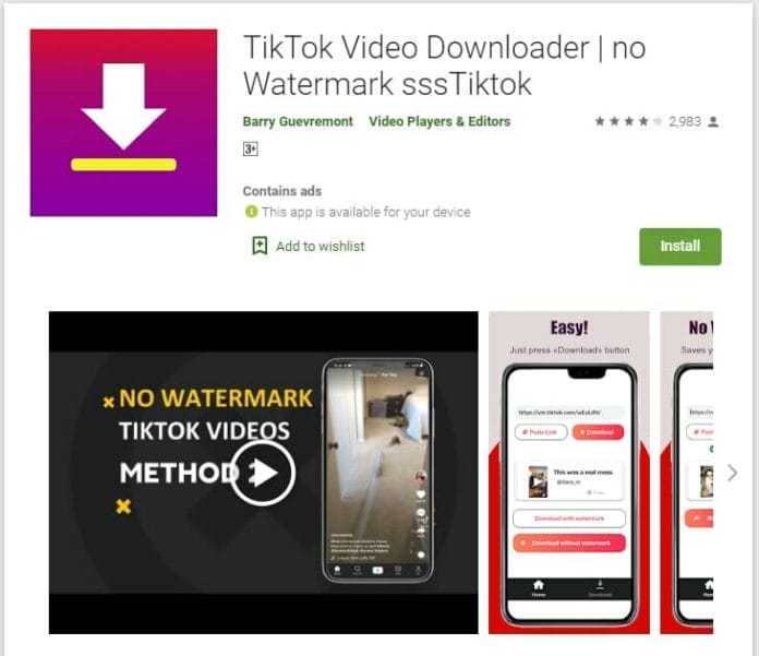 Tiktok Video Downloader No Watermark Ssstiktok Apps On Google Play