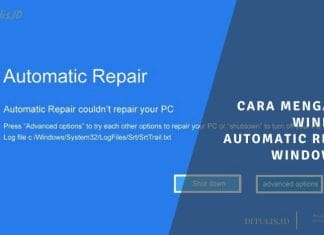 Cara Mengatasi Windows Automatic Repair Windows 10
