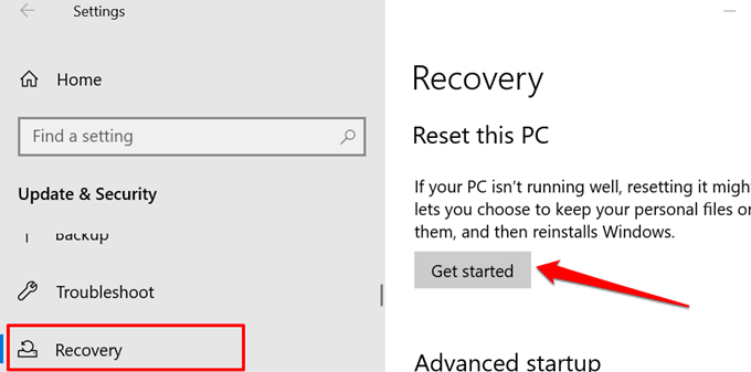 19 Reset Windows Pc